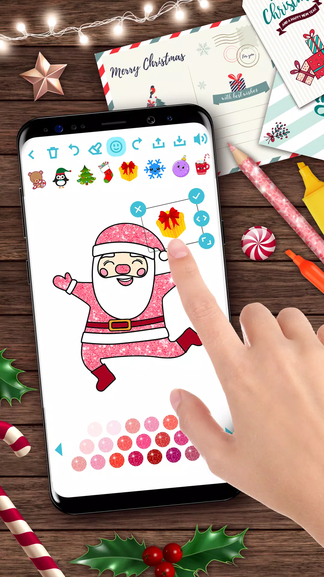 Christmas kids coloring ဖန်သားပြင်ဓာတ်ပုံ 1