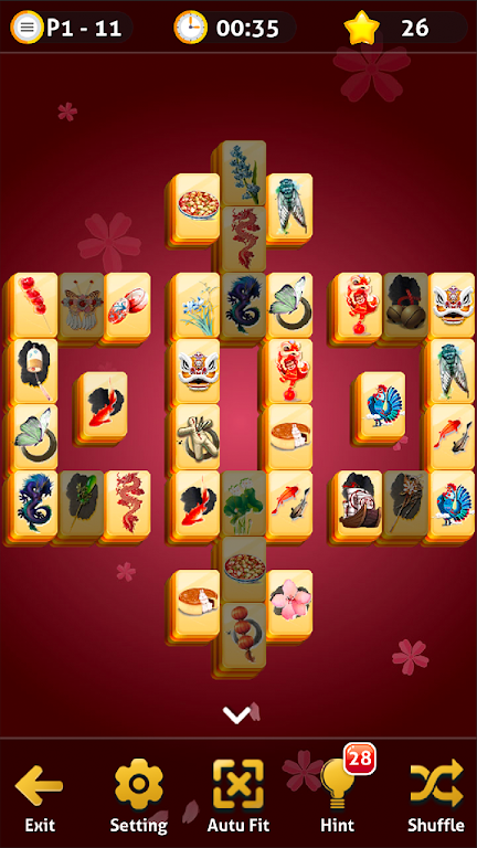 Mahjong Solitaire - Oriental Journey ภาพหน้าจอ 1