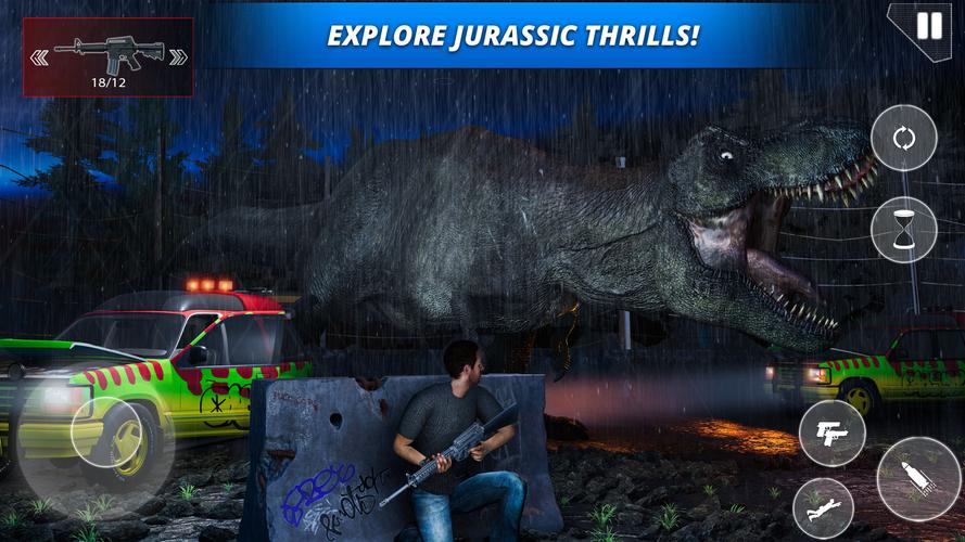 Jurassic Zoo Dinosaur Hunting स्क्रीनशॉट 0