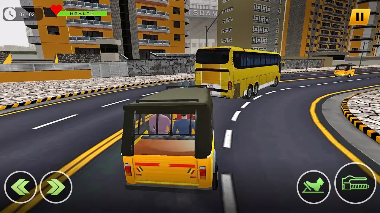 Tuk Tuk Rickshaw Auto Driving Capture d'écran 3