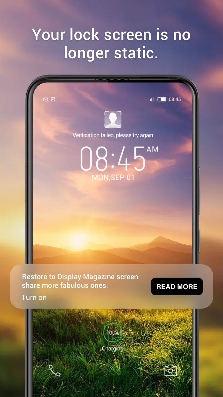 Magazine Lockscreen XOS Ảnh chụp màn hình 2