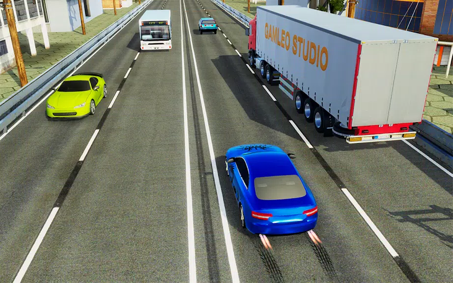 Real Highway Traffic Car Race Tangkapan skrin 1