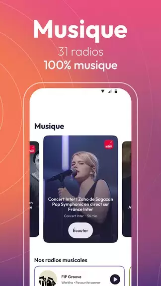 Radio France : radios, podcast Ảnh chụp màn hình 3