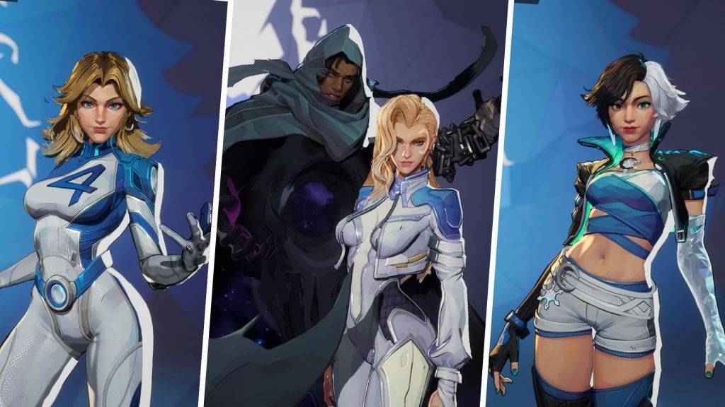 Marvel Rivals Invisble Woman, Cloak and Dagger e Lunao Snow Image Collage