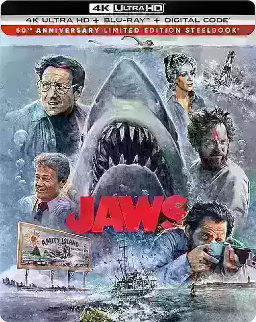 Jaws 50th Anniversary 4K Steelbook Preorder Now Open