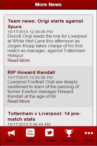 Liverpool Football News 螢幕截圖 1
