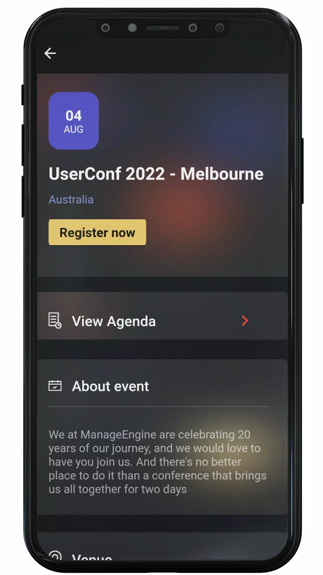 ManageEngine Events Tangkapan skrin 3