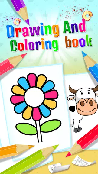 Drawing and Coloring Games Capture d'écran 1
