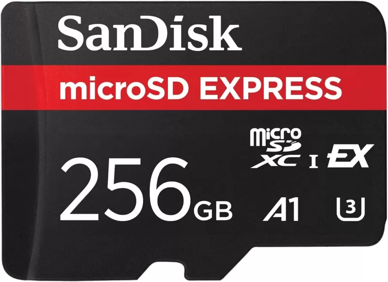 Lumipat ng 2 katugmang Sandisk 256GB MicroSD Express card