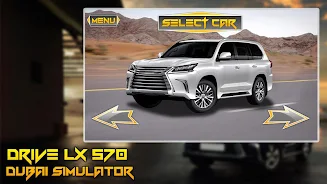 Drive LX 570 Dubai Simulator 螢幕截圖 1