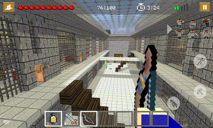 Cops N Robbers: Prison Games 1 Captura de pantalla 3