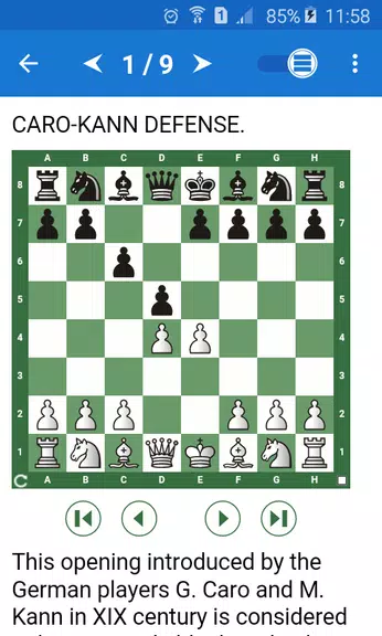Schermata Chess Tactics in Caro-Kann 0