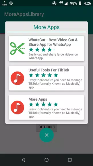 Schermata More Apps Library 0