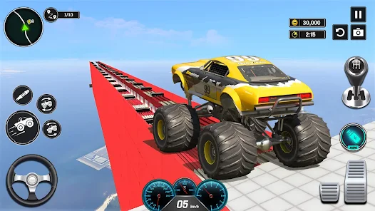 Monster Truck Mega Ramp - Extreme Stunts GT Racing Ảnh chụp màn hình 2