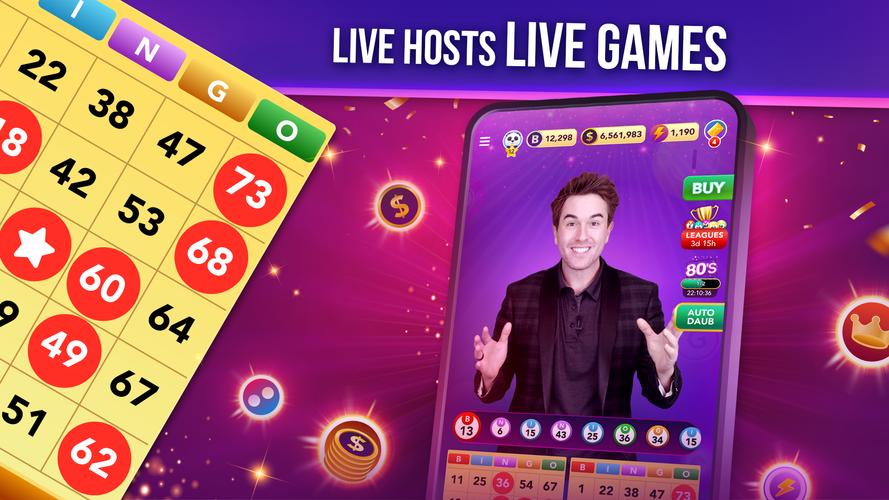 Live Play Bingo Tangkapan skrin 1