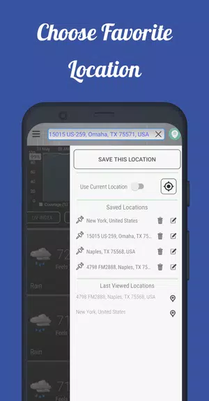 Dark Sky Tech Weather App 螢幕截圖 2