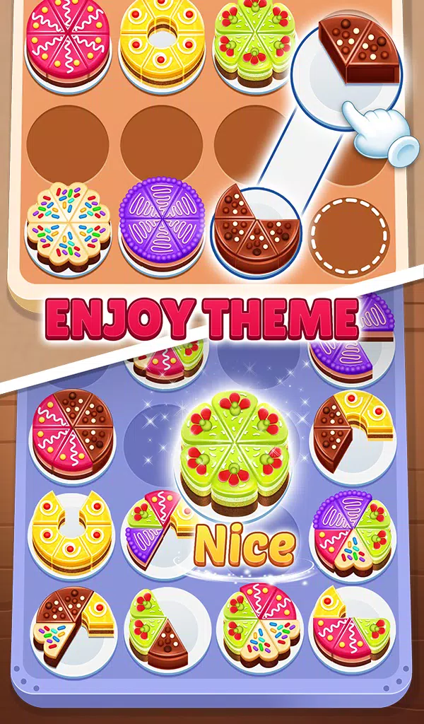 Cake Sort 3d - Match and Merge Screenshot 1