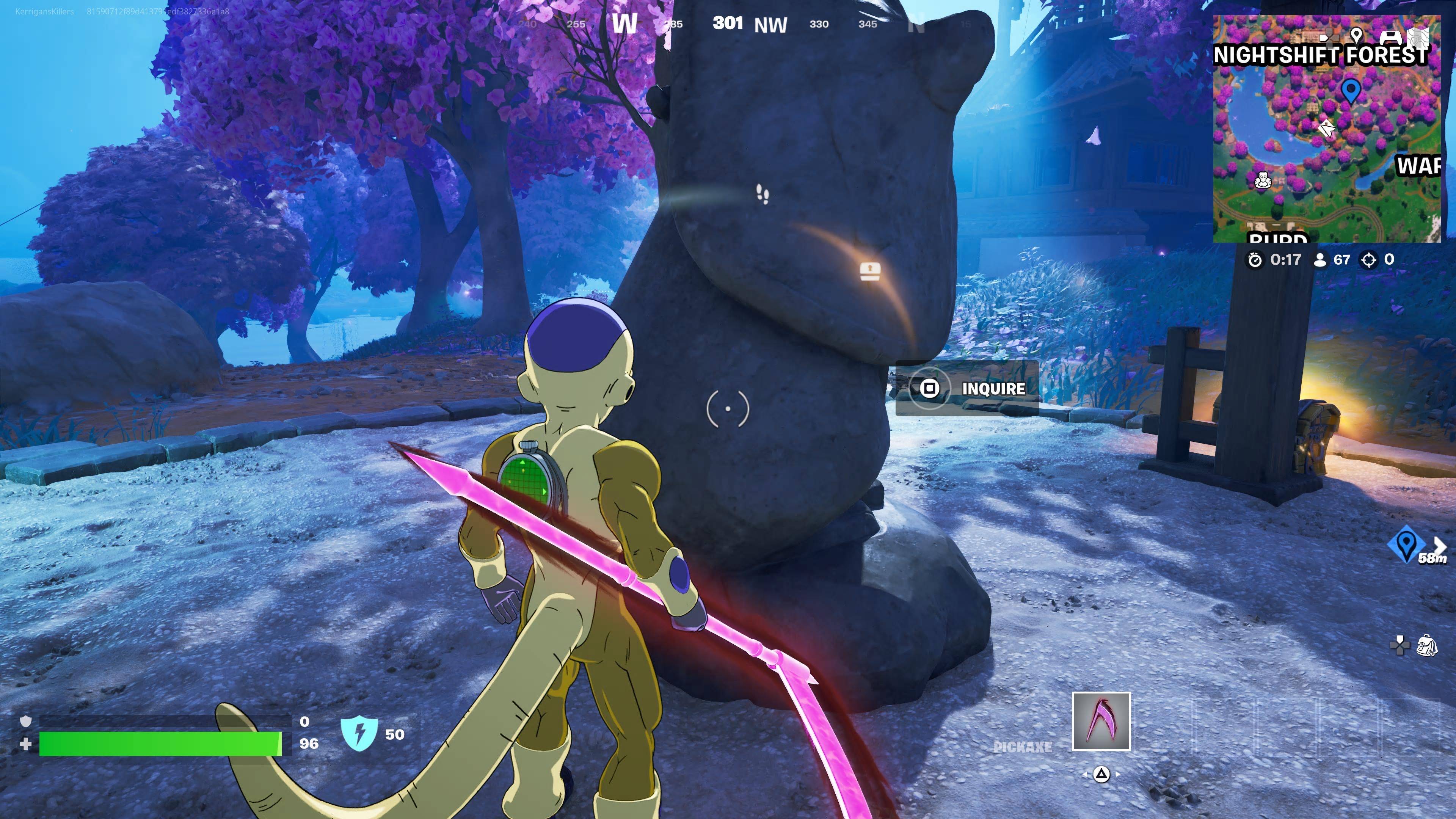 Fortnite's NightShift Forest Enmen