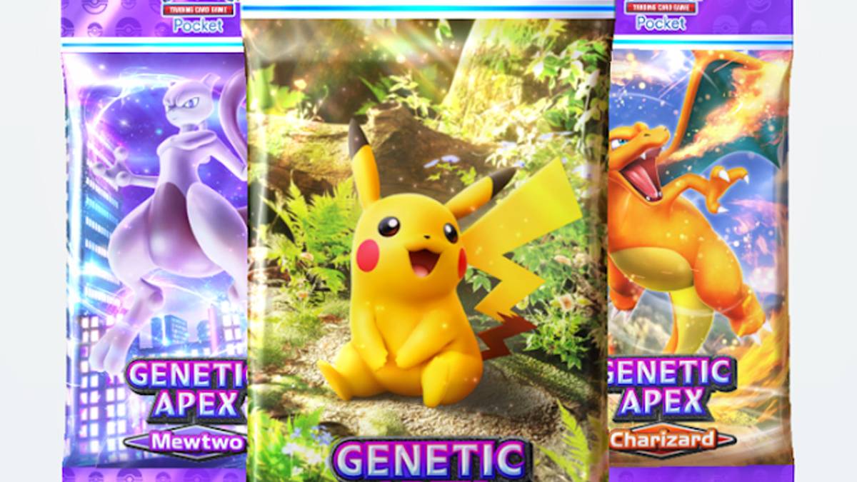 แพ็คบูสเตอร์ Genetic Apex ที่เปิดตัวในPokémon TCG สำหรับ smackdown เวลาอวกาศ