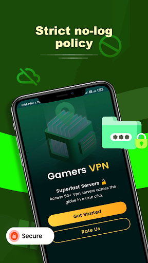 Gamers VPN: Low Ping Gaming 스크린샷 1