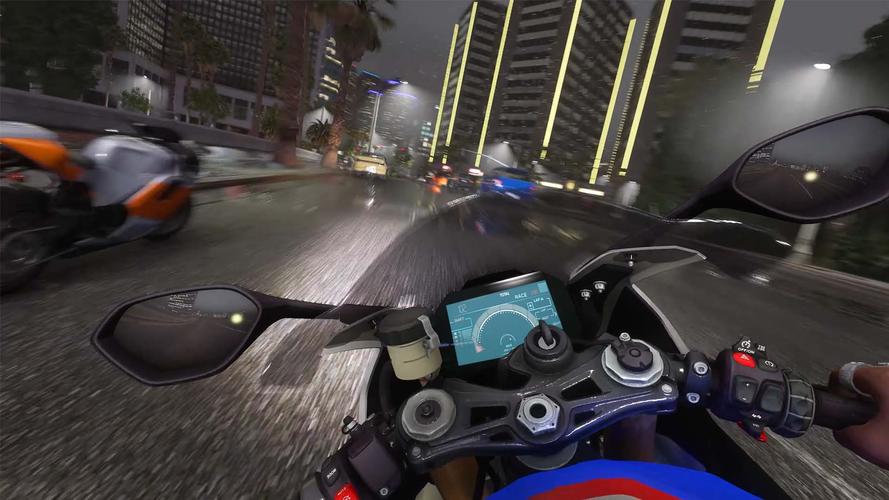 Traffic Moto Bike Rider City Скриншот 2