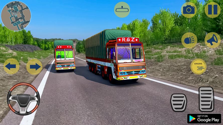 Indian Truck Cargo Truck Games Captura de pantalla 0