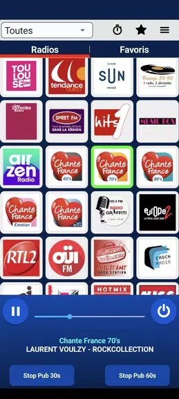 Schermata Radios Françaises 0