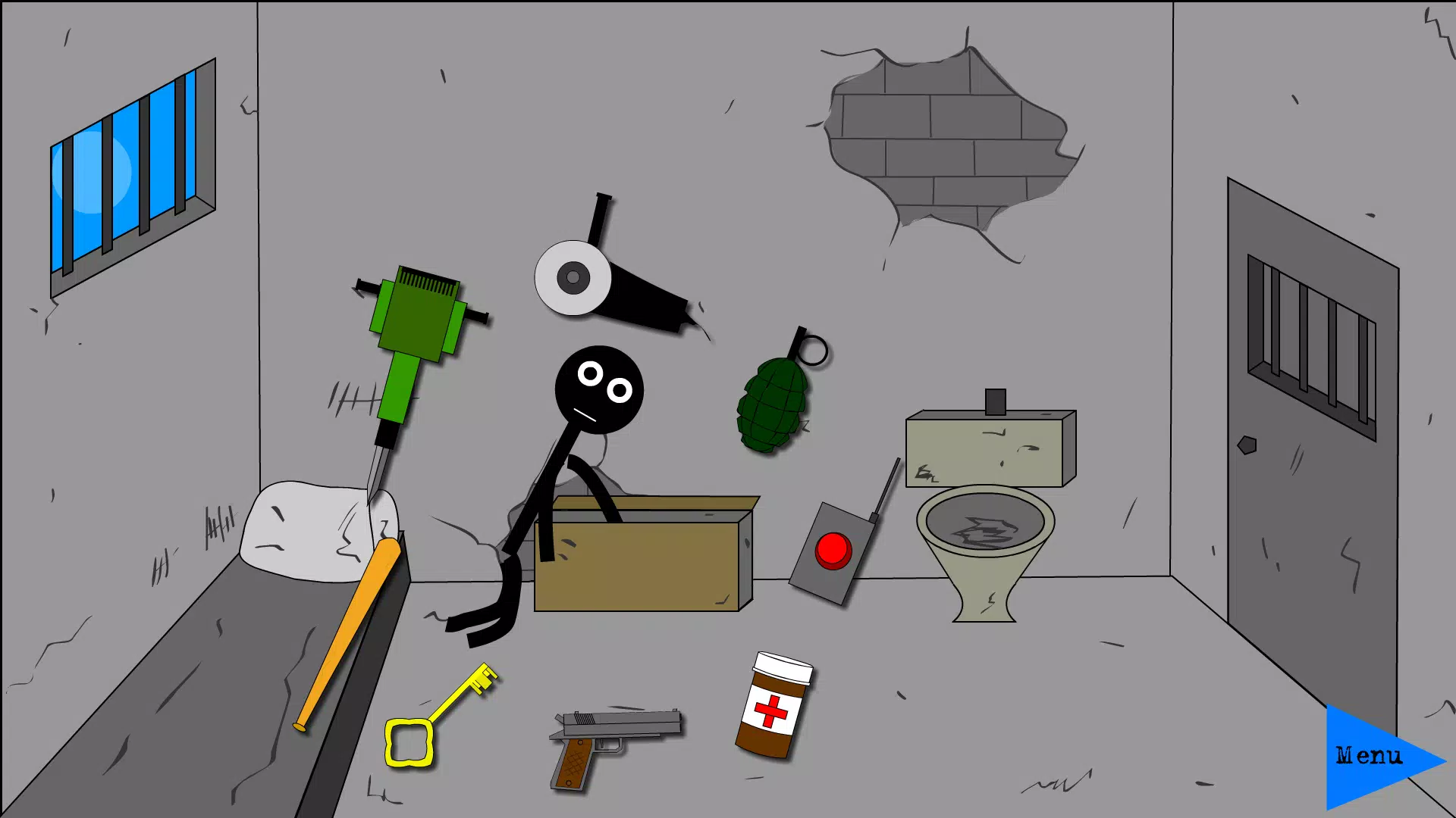 Stickman Jailbreak 2，Dumb ways ဖန်သားပြင်ဓာတ်ပုံ 0