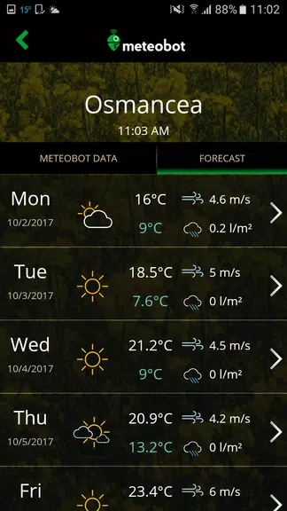 Meteobot スクリーンショット 2