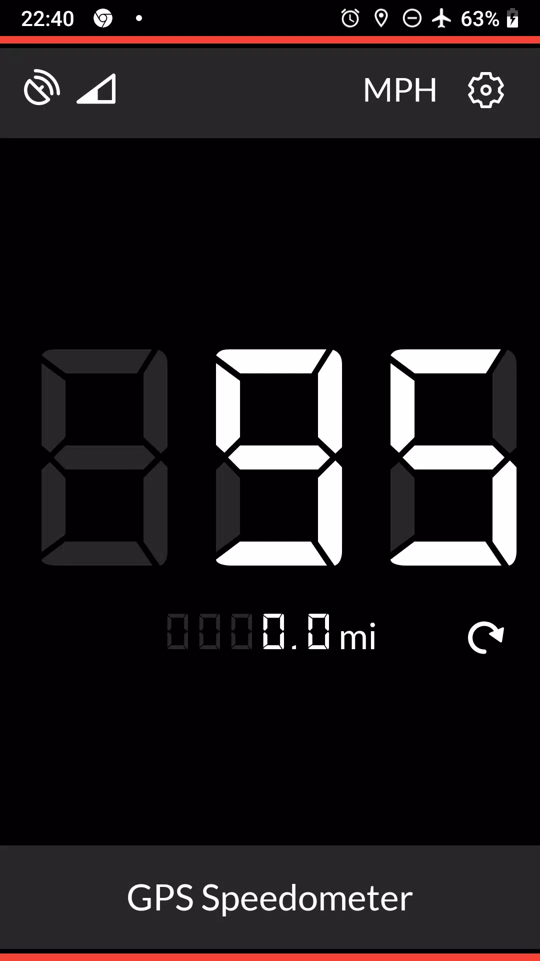 GPS Speedometer Скриншот 0