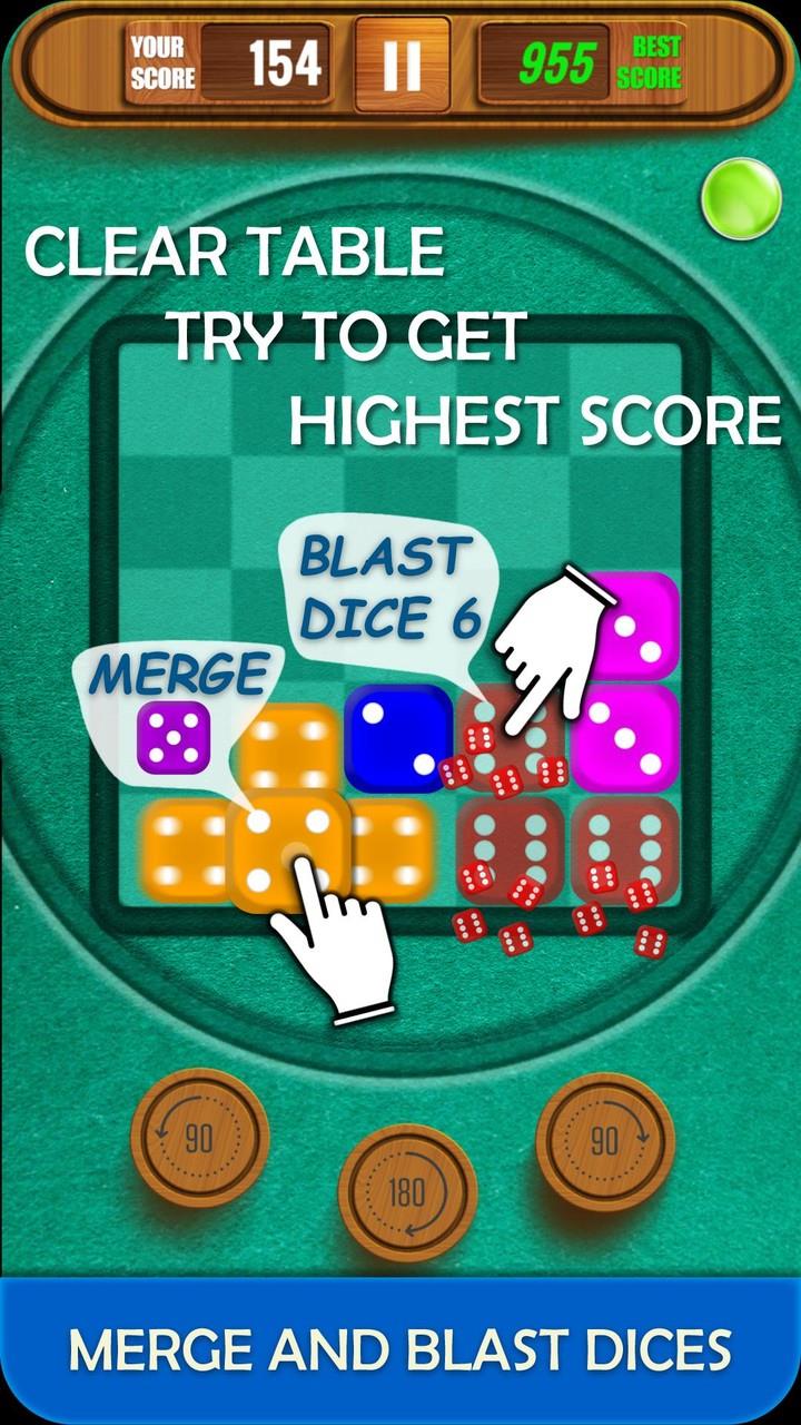 Dice Merge And Blast Puzzle ဖန်သားပြင်ဓာတ်ပုံ 2