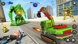 Robot Truck Car Transform Game Schermafbeelding 2