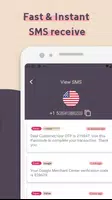 Temp sms - Receive code Captura de tela 3