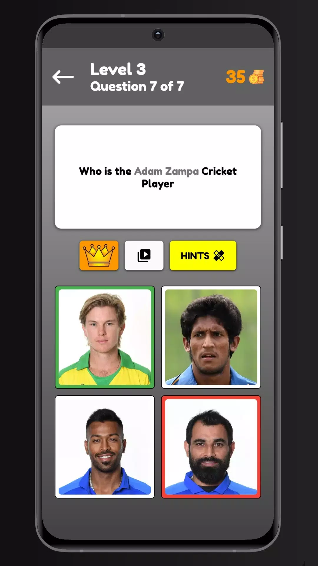 Cricket Quiz 螢幕截圖 1