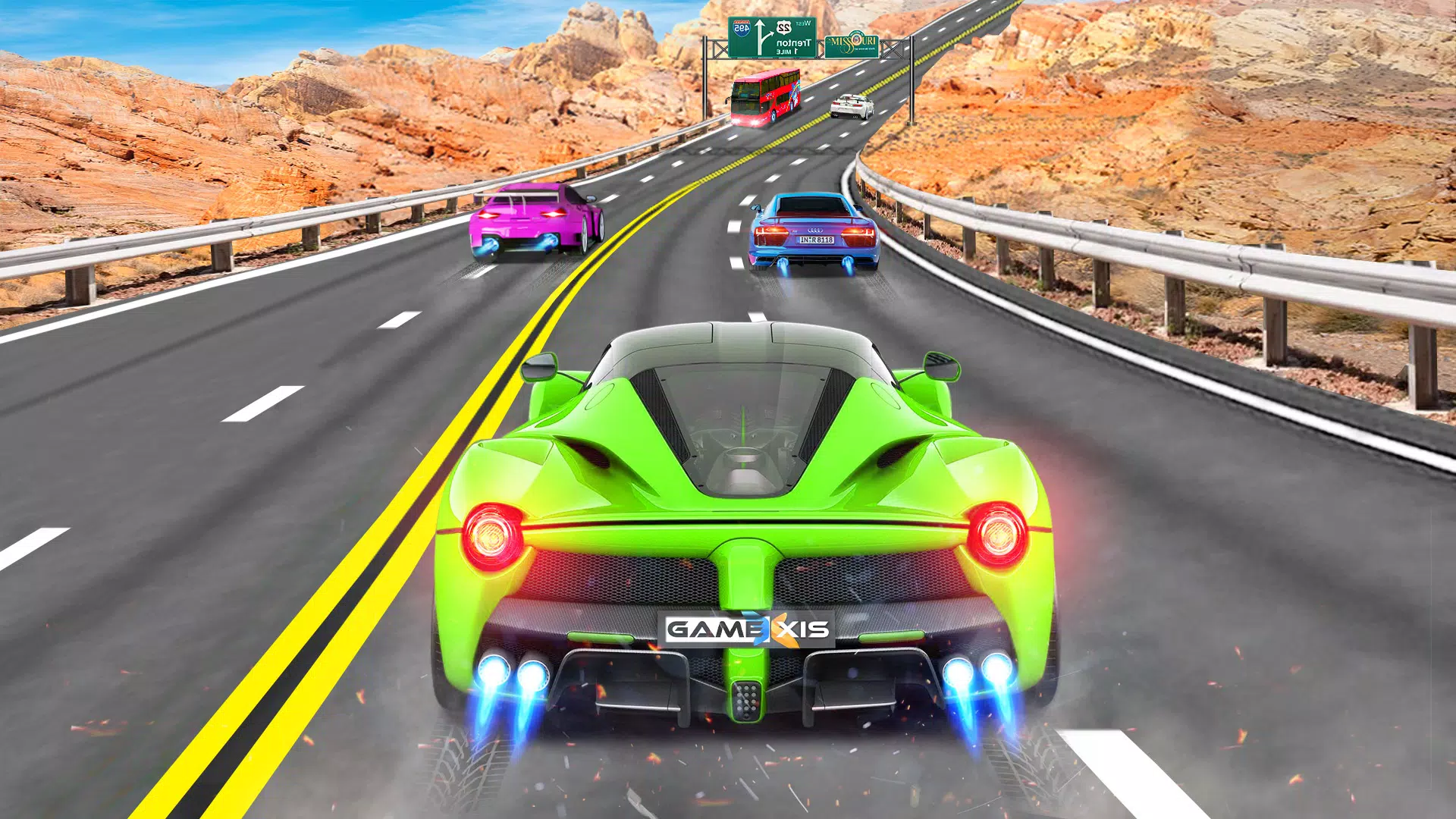 Real Highway Car Racing Game Ảnh chụp màn hình 0