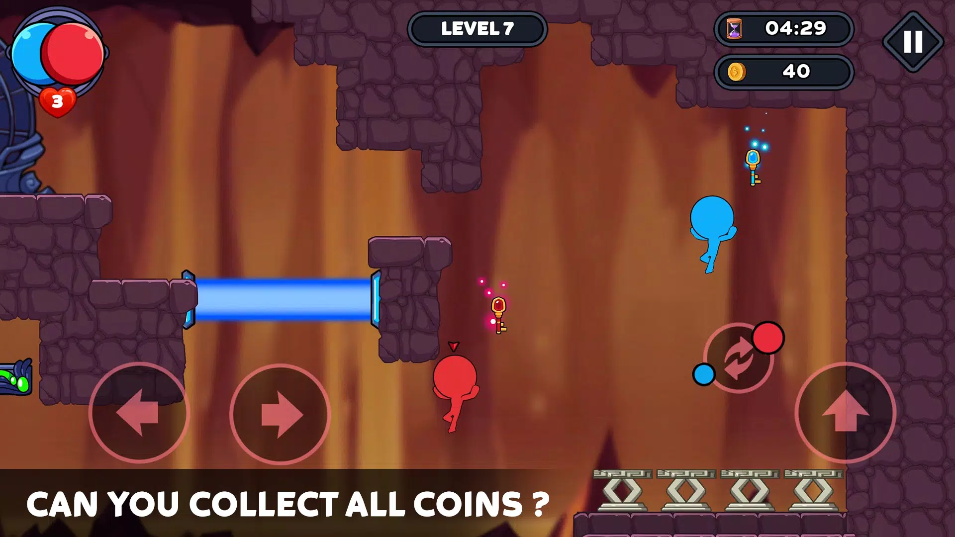 Stick World: Red Blue Journey Ekran Görüntüsü 0