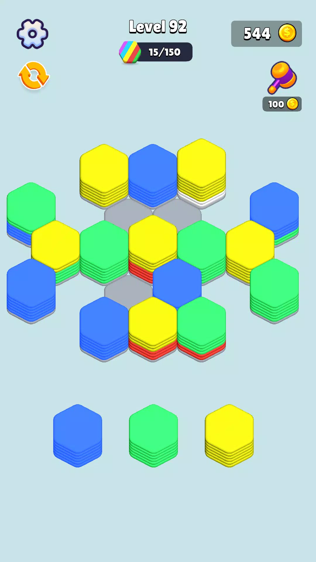 Stack Hexa Sort: Puzzle Match スクリーンショット 2