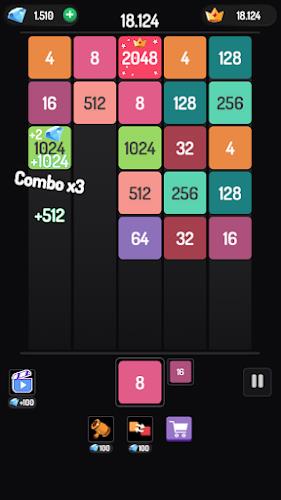 X2 Blocks - 2048 Merge Game Screenshot 1