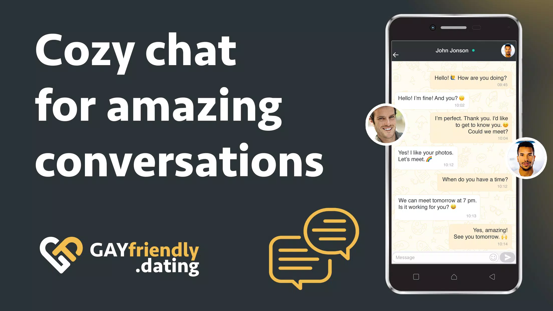 Gay guys chat & dating app Tangkapan skrin 2