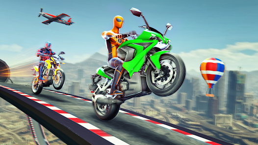 Super Hero Bike: Racing Game 螢幕截圖 1