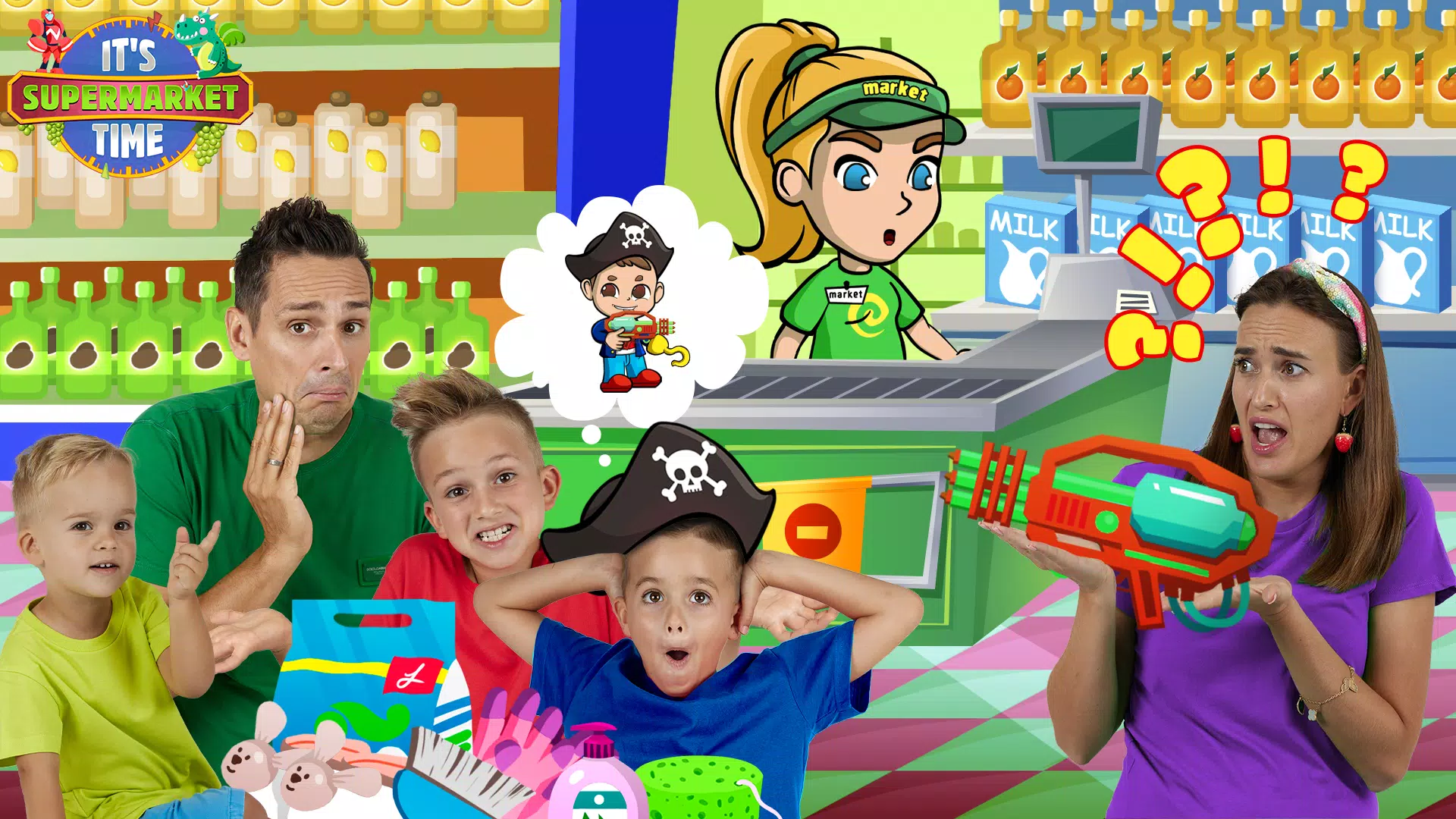 Vlad & Niki Supermarket game Ảnh chụp màn hình 3