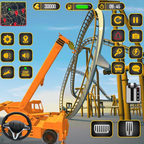Roller Coaster Builder Game Captura de pantalla 0