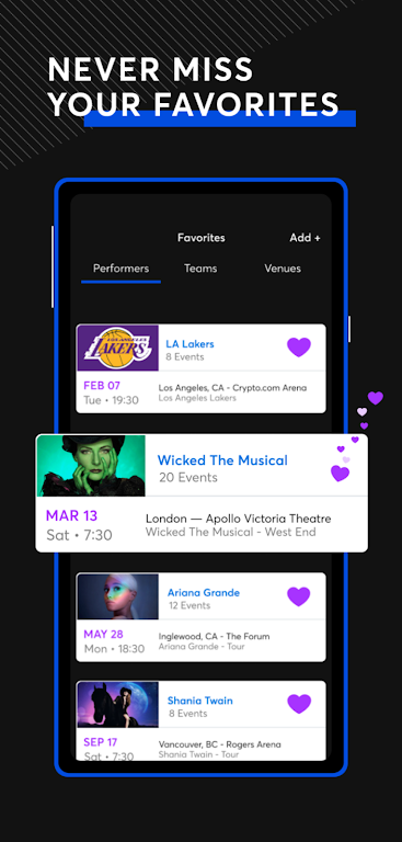 Ticketmaster ภาพหน้าจอ 2