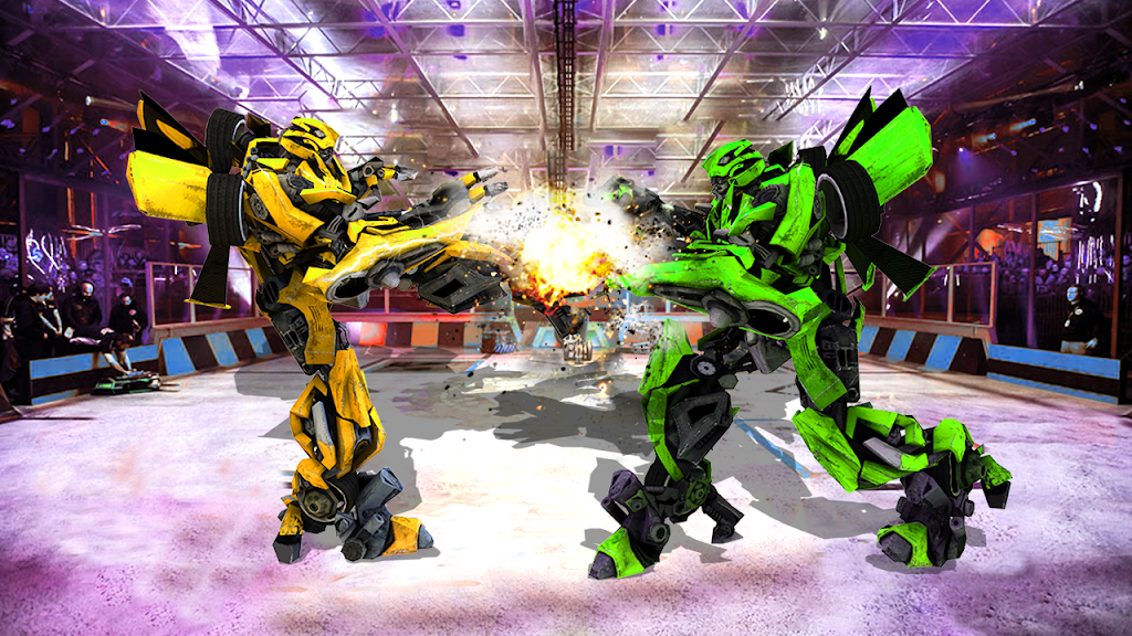 Futuristic Robot City Fighting 3D Game Schermafbeelding 0