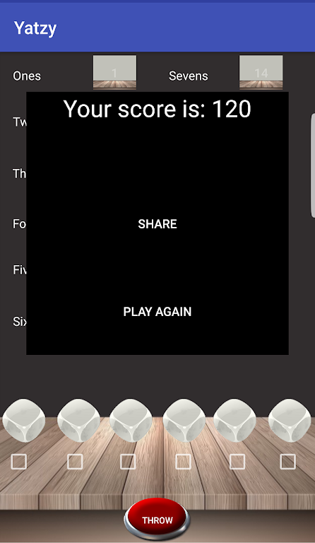 Yatzy - Your Online Score Screenshot 1