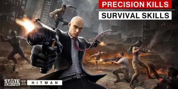 State of Survival 팀은 Stealthy Hitman Collaboration을 위해 47 에이전트와 팀을 이룹니다.