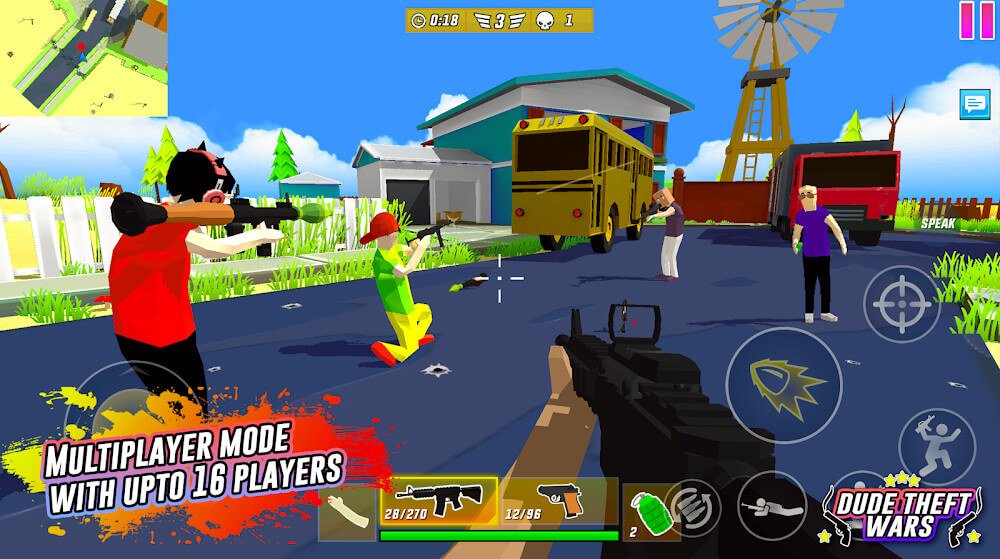 Dude Theft Wars FPS Open world 螢幕截圖 1