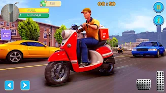 Food Delivery Boy Bike Game 3D Скриншот 1