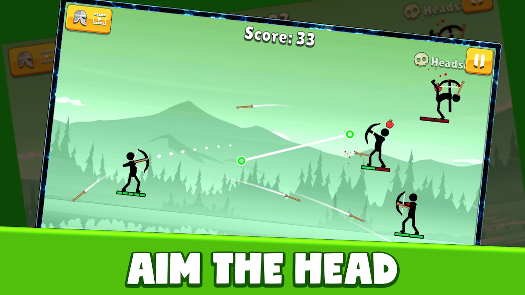 Sticks Archer : Arrow Master Mod Ảnh chụp màn hình 1