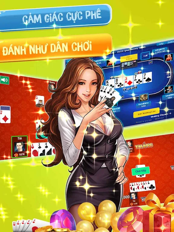 Đánh  tiến lên OFFLINE - tien len mien nam Tangkapan skrin 1